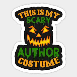 This Is My Scary Author Costume Sticker